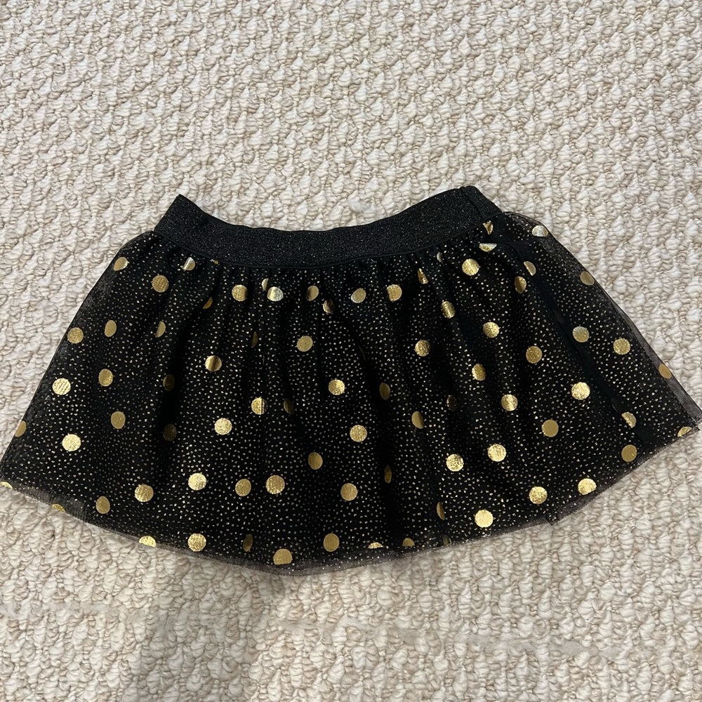 Kate Spade black and gold toddler tutu- Size 24mos